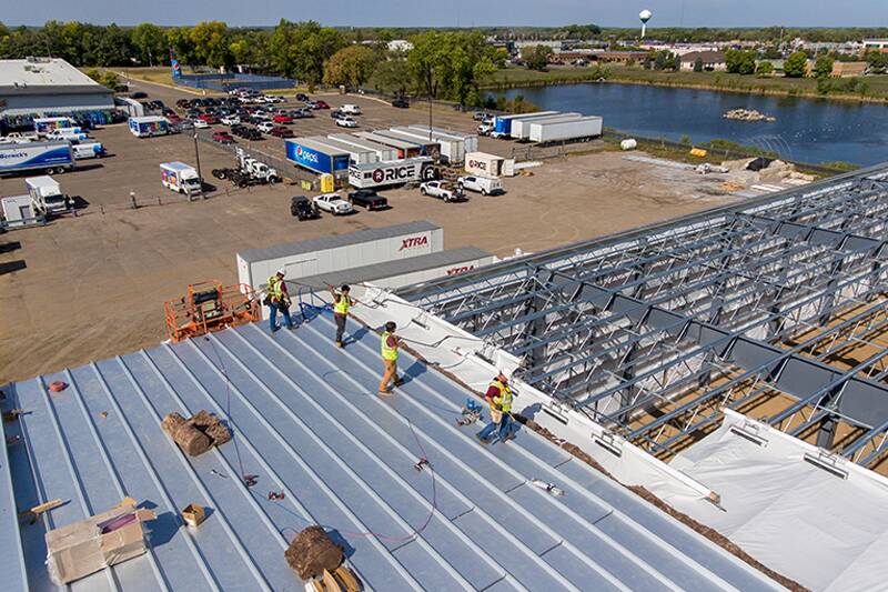 metal roof construction