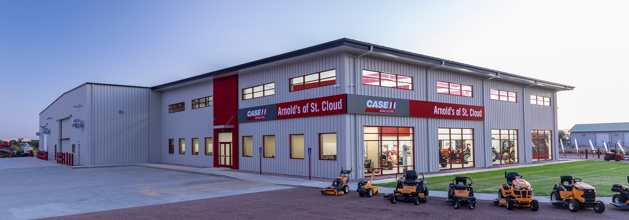 Equipment dealer building exterior