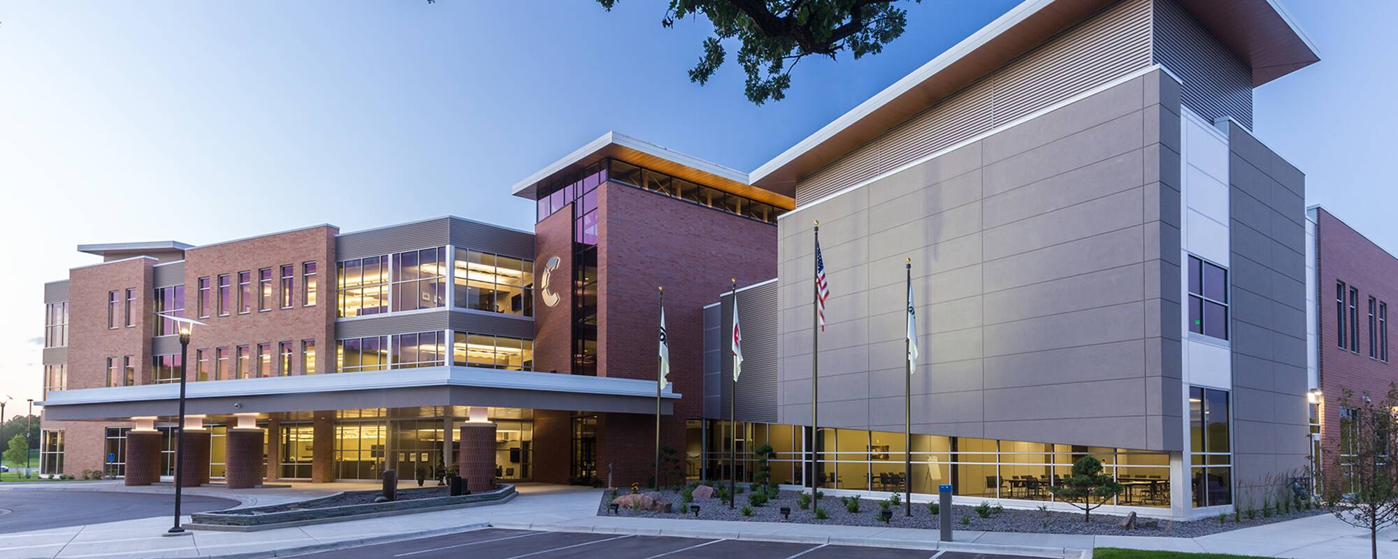 Large building with modern looks