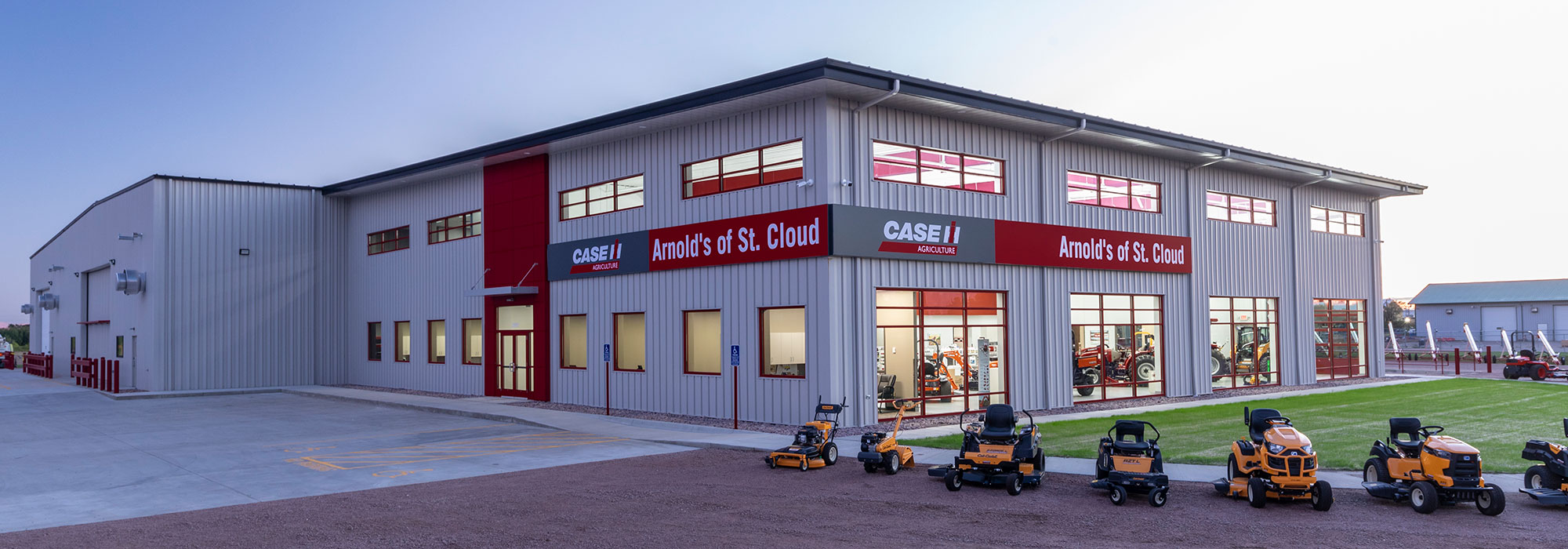 Equipment dealership exterior