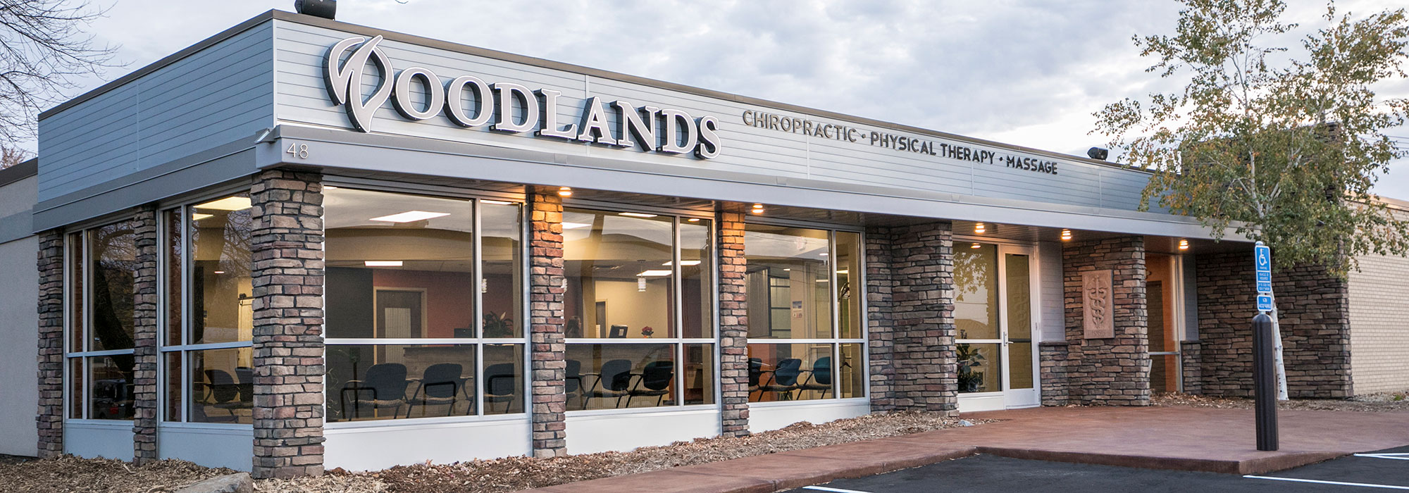 Chiropractic facility building exterior